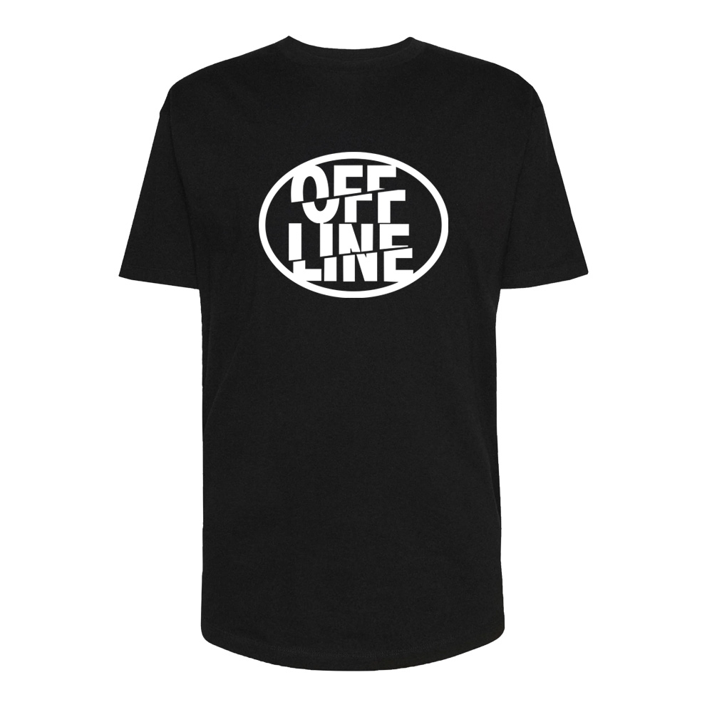 تی شرت لانگ آستین کوتاه مردانه مدل OFF LINE کد Sh159 رنگ مشکی