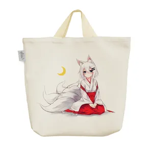 ساک خرید خندالو مدل دختر انیمه ای کد 1458