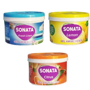ژل خوشبو کننده هوا سوناتا مدل کنسروی حجم 90میلی لیتر بسته 3 عددی
