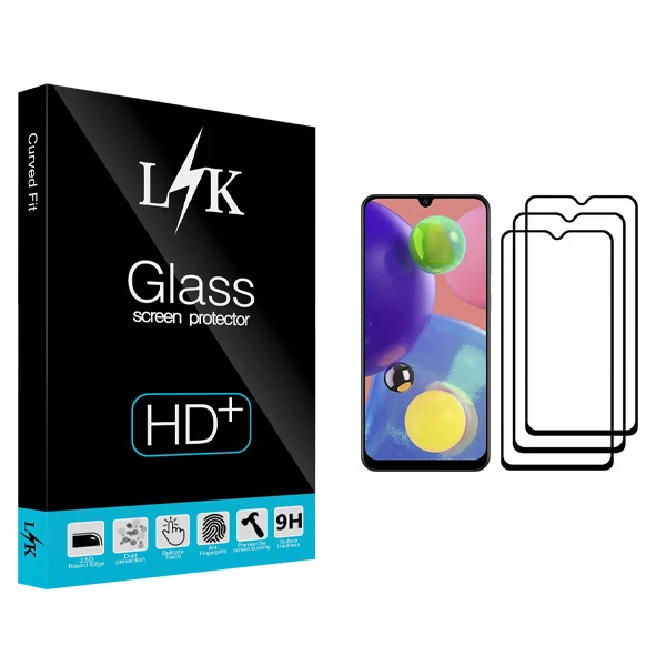 محافظ صفحه نمایش ال کی مدل +LITE مناسب برای گوشی موبایل سامسونگ Galaxy A70s بسته سه عددی