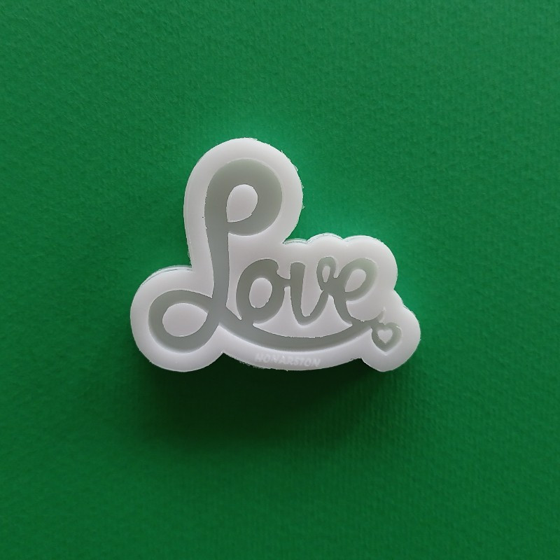 قالب رزین مدل جاکلیدی طرح LOVE کد 2