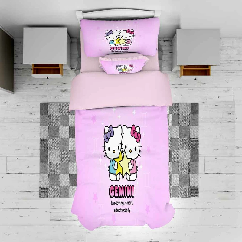 سرویس روتختی مدل کیتی خوشحال TXY643 تک نفره 5 تکه