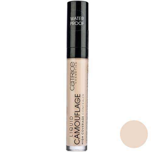 کانسیلر مایع کاتریس سری Liquid Camouflage مدل Light Beige شماره 010 حجم 5 میلی لیتر