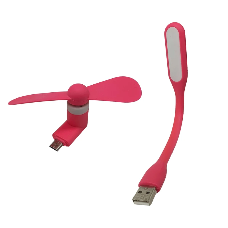 پنکه همراه هایک مدل Micro به همراه لامپ USB
