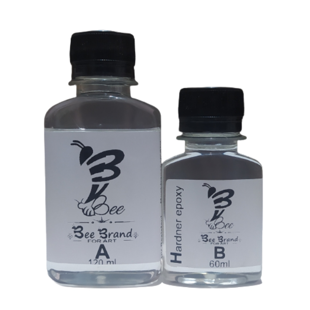 رزین اپوکسی بی  مدل رقیق  کد BEE180L  حجم 180 میلی لیتر  مجموعه 2 عددی