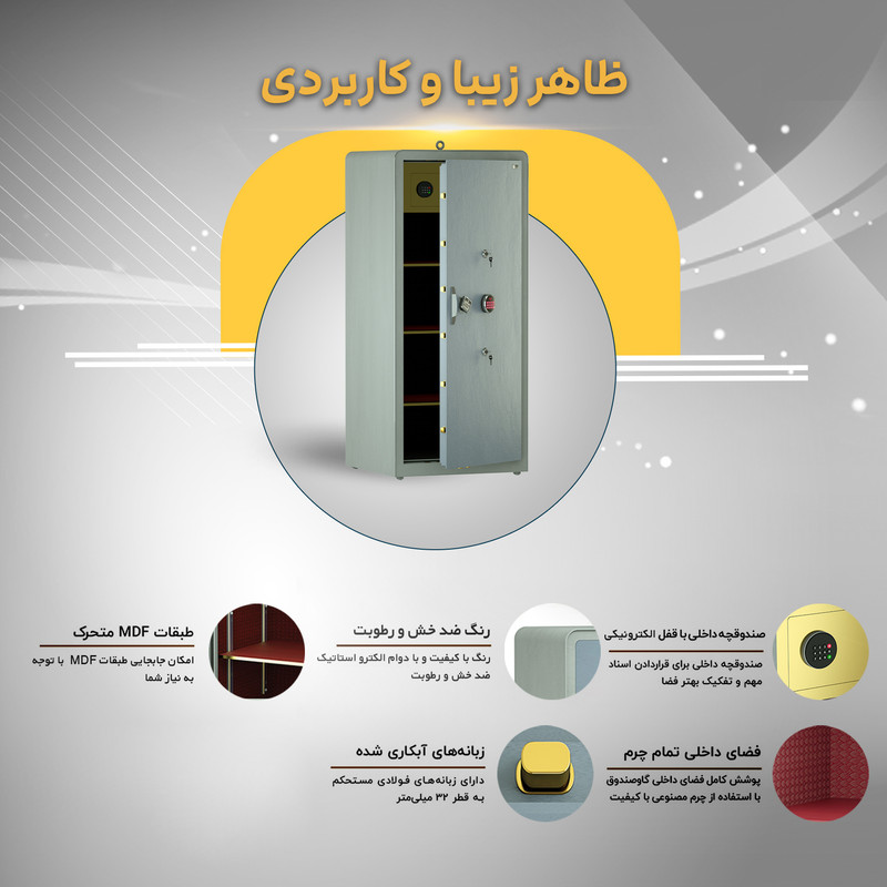 گاوصندوق الکترونیکی سدید مدل 2000