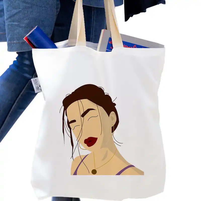 ساک خرید ترمه طراحان ایده مدل دختر کد adc050