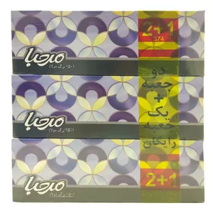 دستمال کاغذی 300 برگ مرحبا مدل MAR_BANA-FSH50 بسته 3 عددی