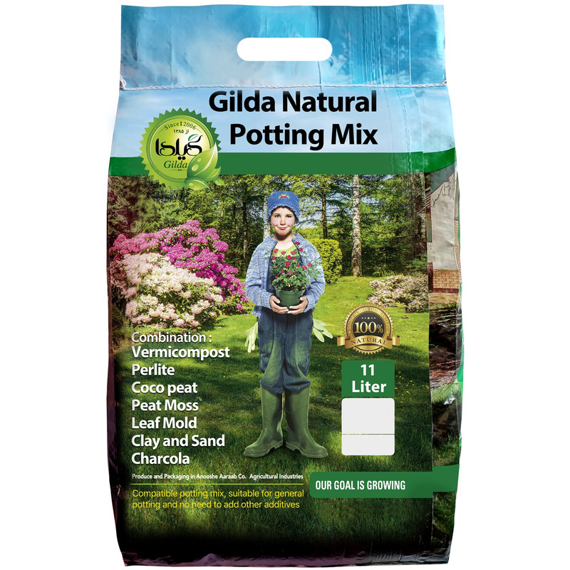 خاک گلدان گیلدا کد GK11L حجم 11 لیتر
