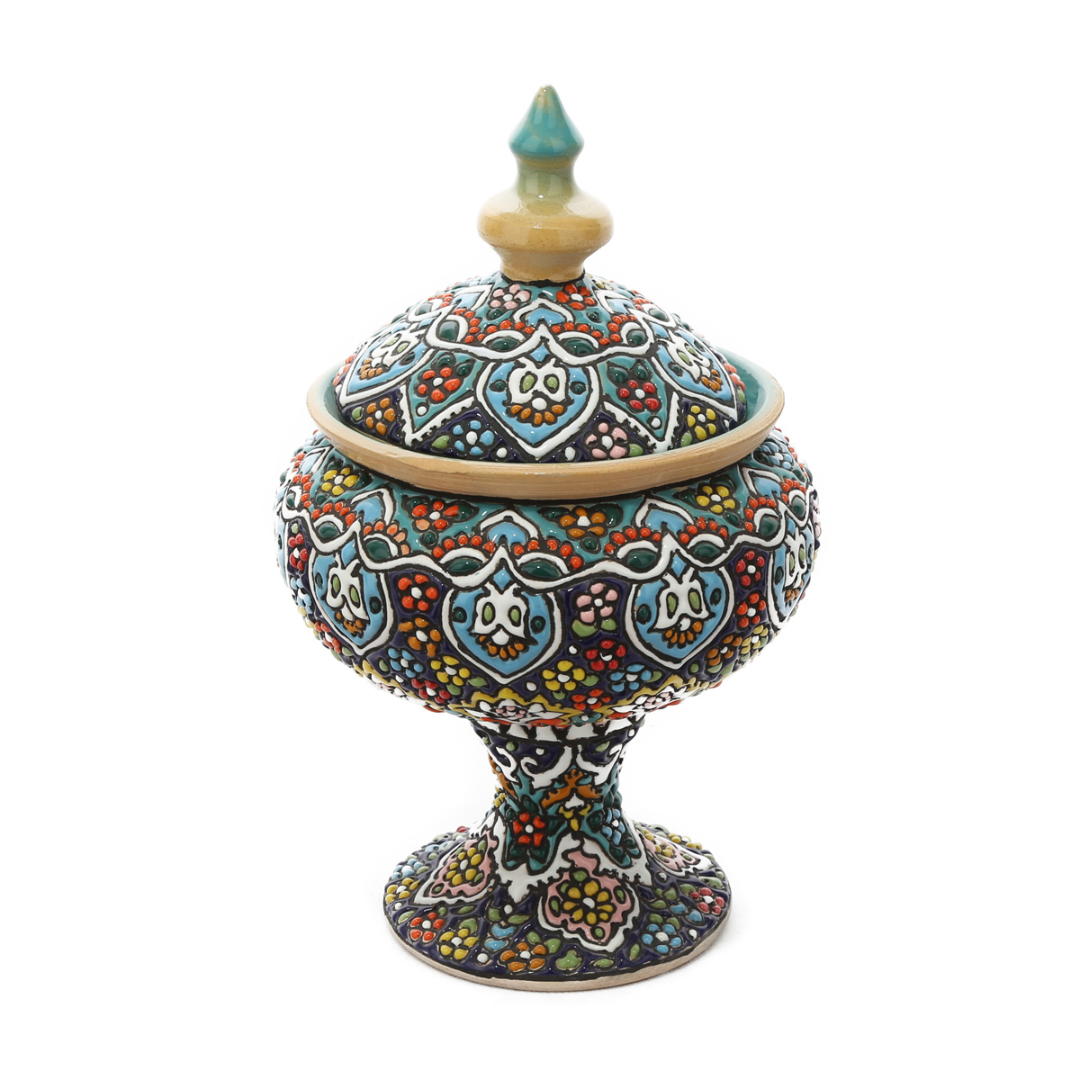 شکلات خوری میناکاری سفالی کد MI-017