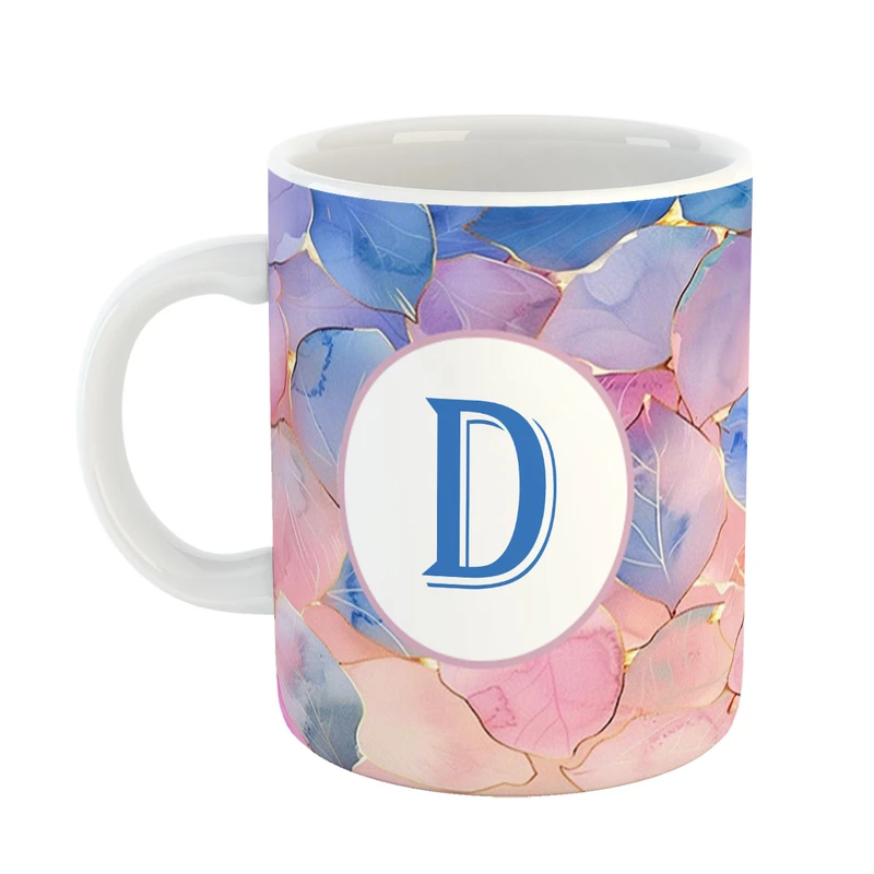 ماگ پادآفرین مدل فانتزی طرح حرف D کد 24