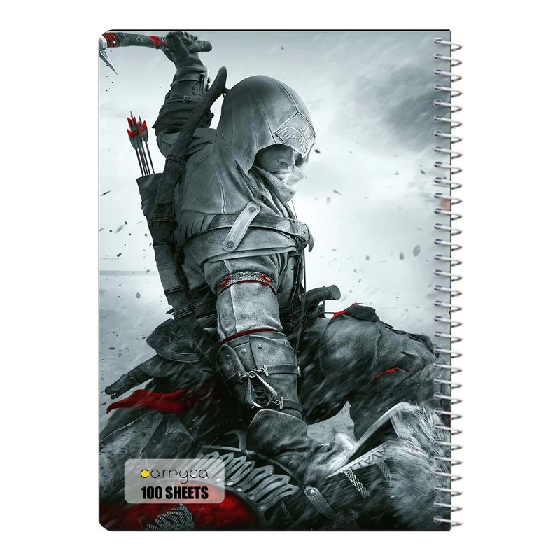 دفتر مشق 100 برگ سیمی کارنیکا طرح اساسینس Assassins Creed کد 47328