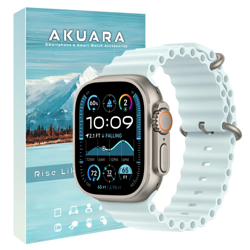 بند آکوآرا مدل Ocean مناسب برای ساعت هوشمند بلک تایم Ultra X