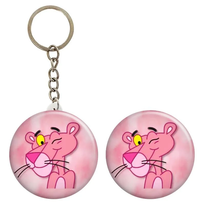 پیکسل گالری باجو طرح انیمیشن پلنگ صورتی کد panther 1 به همراه جاکلیدی