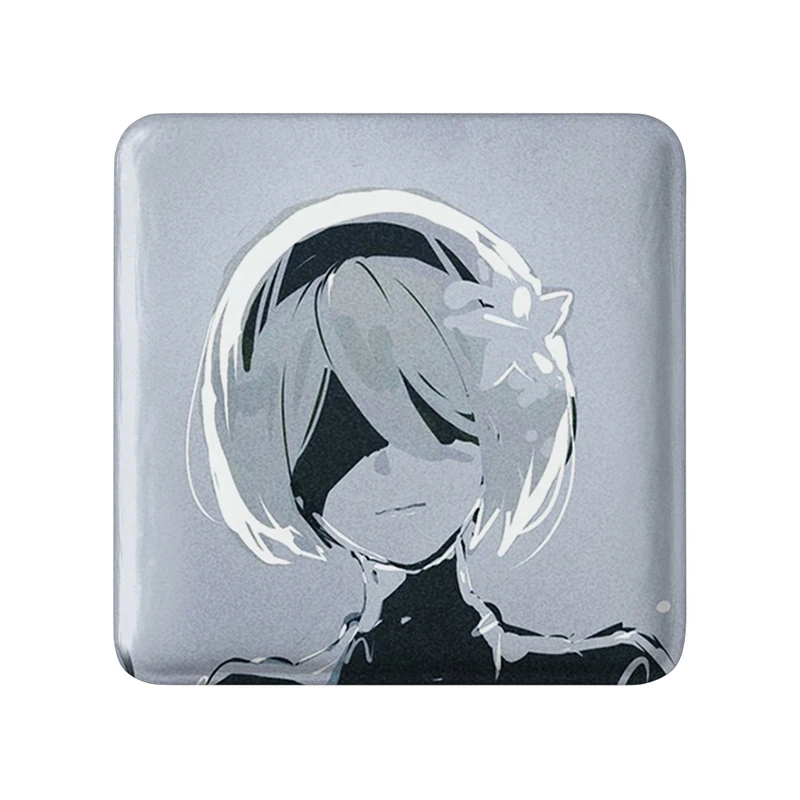 مگنت خندالو طرح بازی نیر اتوماتا (Nier Automata)  مدل مربعی کد 31592