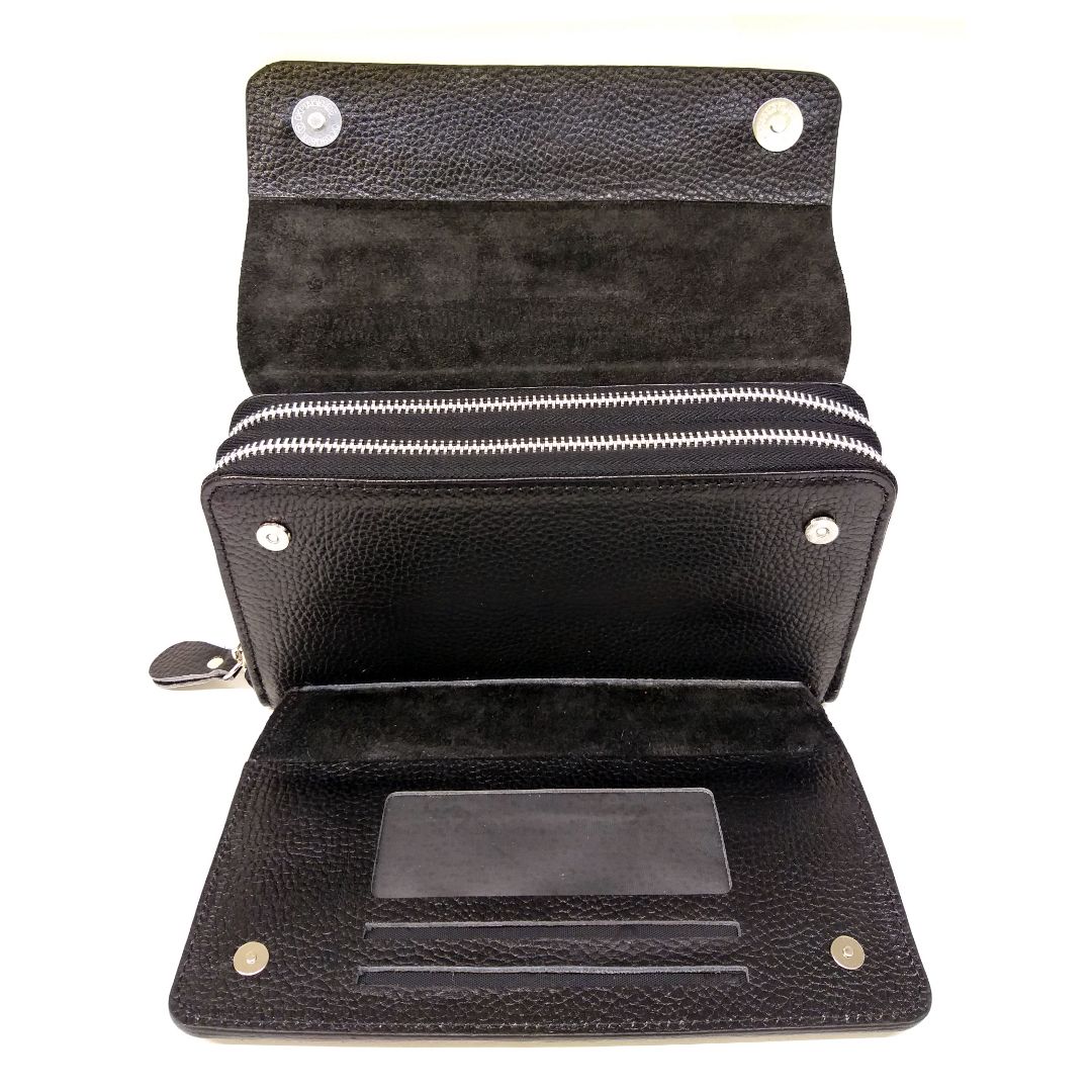 کیف دستی مردانه سرزمین چرم مدل روبرت کد 311074 رنگ مشکی - - 7