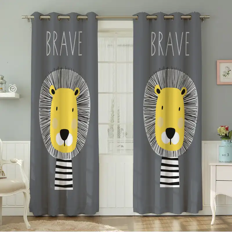 پرده نیروانا طرح   کودک مدل مخمل کد 8284 سایز 140×280 سانتی متر