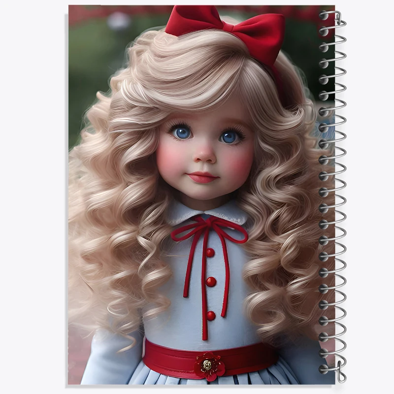 دفتر ژورنال نویسی 50 برگ خندالو مدل نقطه ای طرح دخترانه کیوت کد F7566