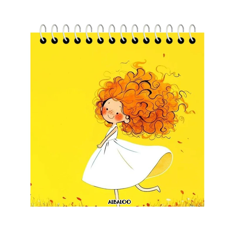 دفتر یادداشت 50 برگ آلبالو مدل دخترانه فانتزی کد 4069