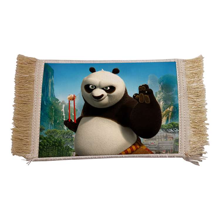 فرش ماشینی دیوارکوب مدل پاندا کونگ فو کار کد 20