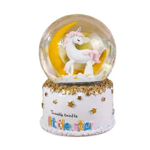 گوی موزیکال مدل تک شاخ و ماه کد 02