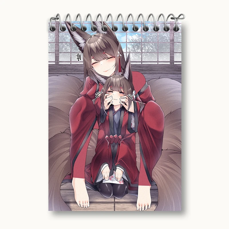 دفتر یادداشت 50 برگ خندالو مدل بازی آزور لین (Azur Lane) کد 34283