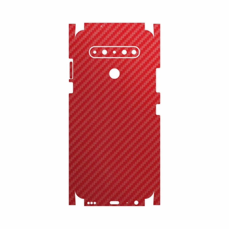 برچسب پوششی ماهوت مدل Red-Fiber-FullSkin مناسب برای گوشی موبایل ال جی K61