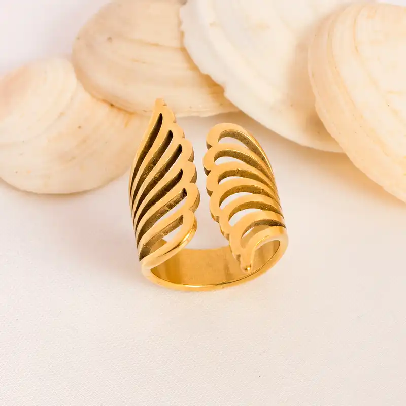 انگشتر زنانه مدل بال فرشته کد tda230