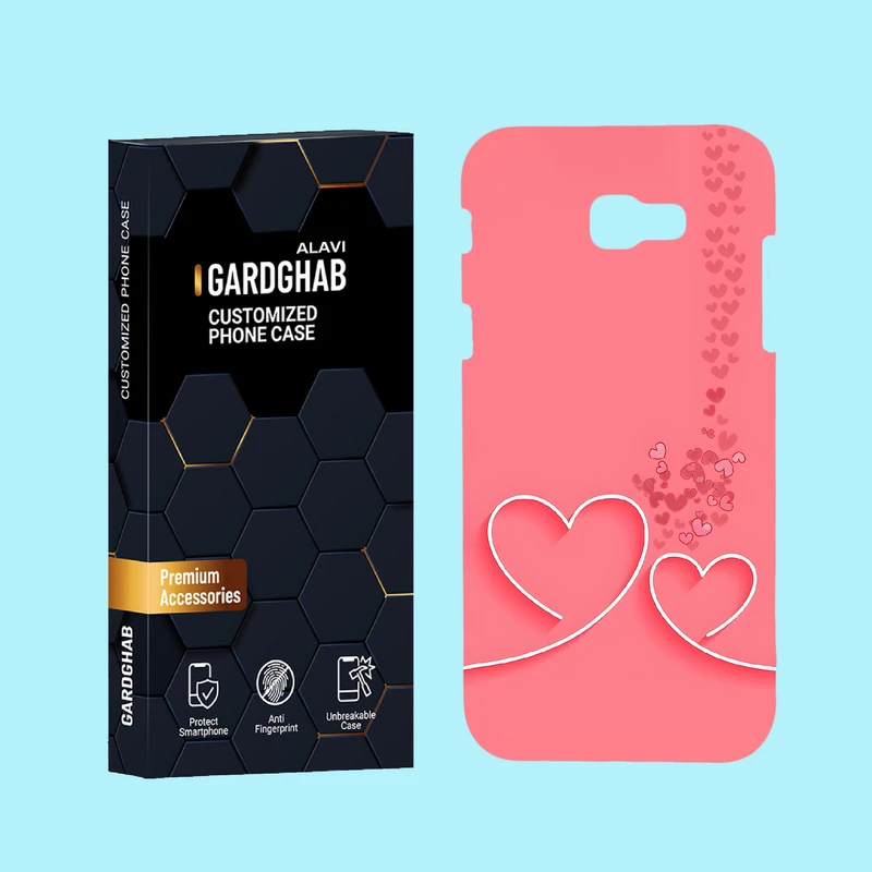 کاور گارد قاب علوی مدل عاشقانه مناسب برای گوشی موبایل سامسونگ Galaxy A7 2017 / A720