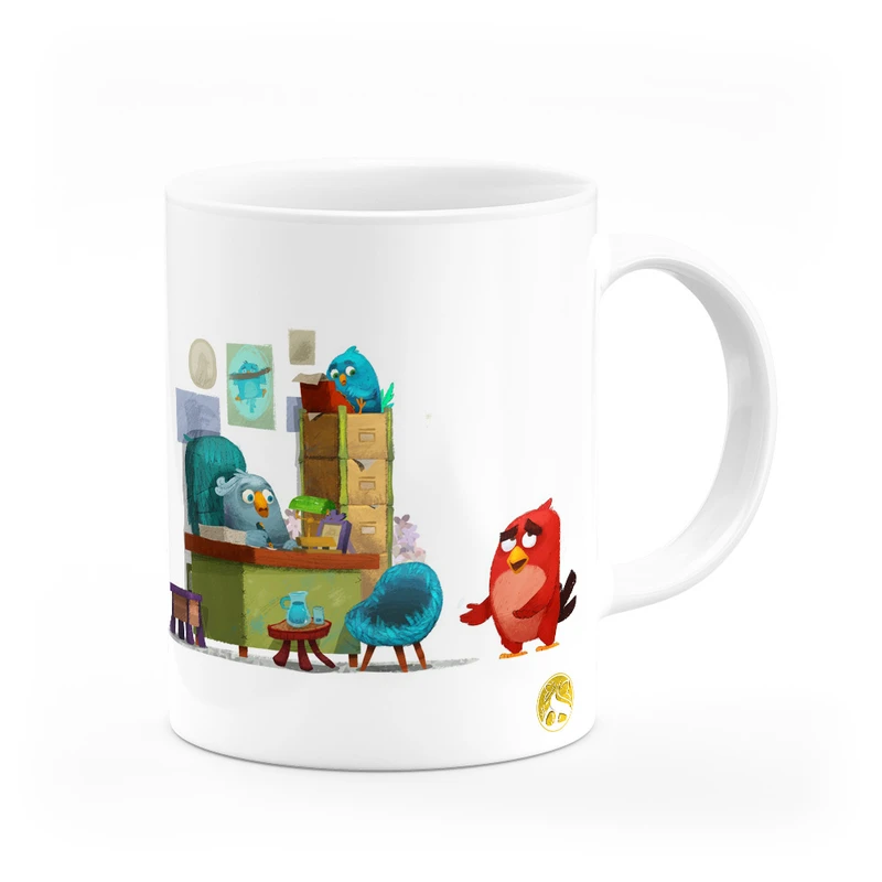 ماگ هومرو طرح انیمیشن پرندگان خشمگین The Angry Birds مدل MG3191