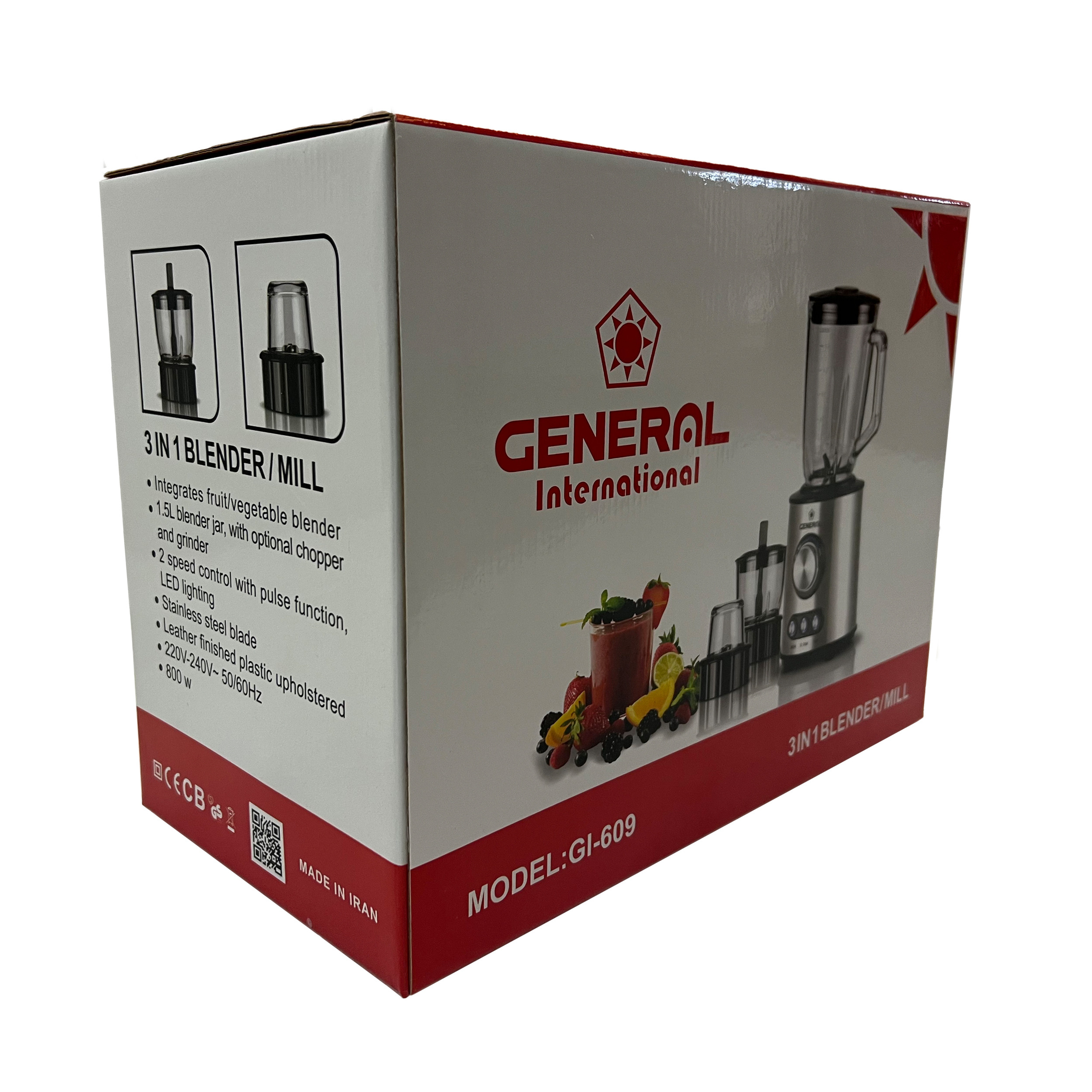 مخلوط‌کن و آسیاب‌کن جنرال اینترنشنال مدل GI-609