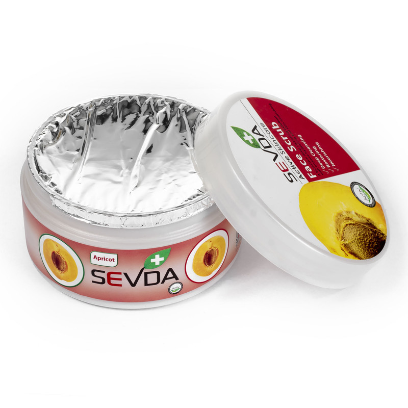 اسکراب لایه بردار پوست سودا مدل  Peach - Almond - Walnut - Apricot حجم 250 میلی لیتر مجموعه 4 عددی