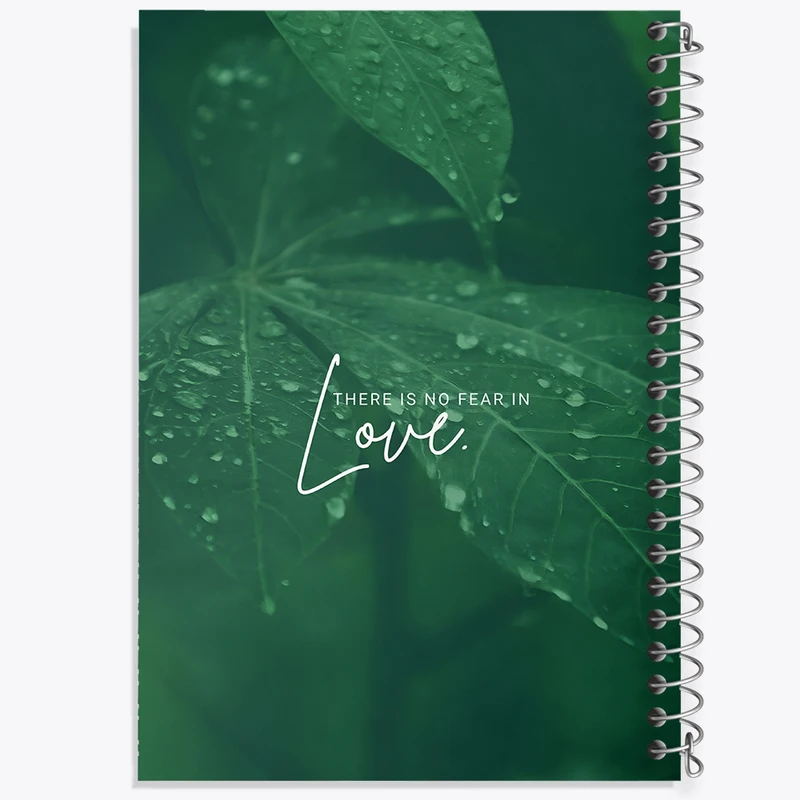 دفتر مشق 100 برگ خندالو طرح There Is No Fear In Love کد F5658