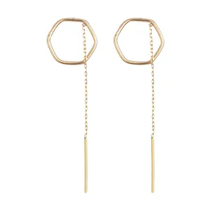 گوشواره طلا 18 عیار زنانه میو گلد مدل GD1119