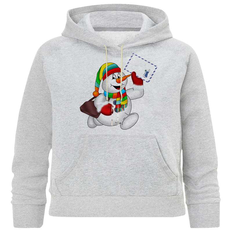 هودی دخترانه مدل M 218 ادم برفی