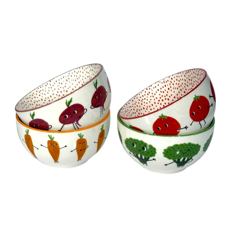 کاسه دنی هوم مدل سبزیجات مجموعه 4 عددی