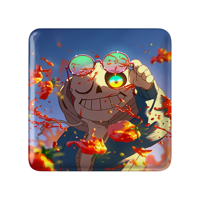 پیکسل خندالو طرح بازی آندرتیل (Undertale) مدل مربعی کد 31791