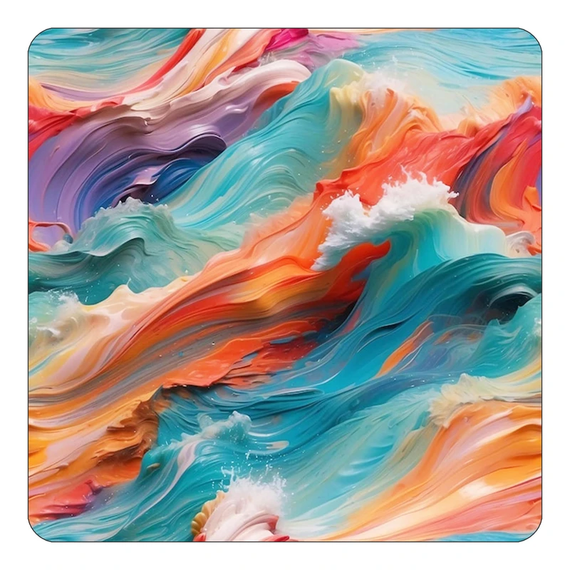 مگنت کاکتی طرح نقاشی رنگ روغن مدل mp69549