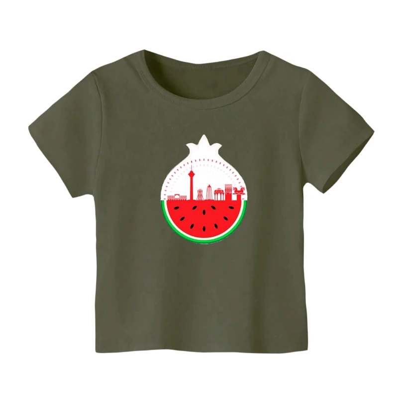 تی شرت آستین کوتاه بچگانه مدل هندوانه یلدایی کد 6