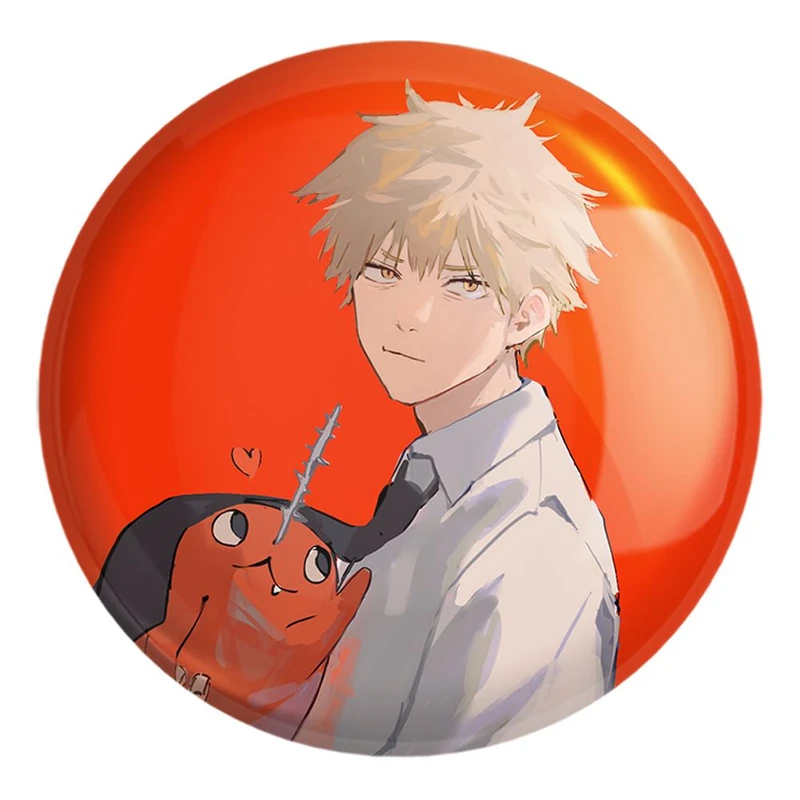 پیکسل خندالو طرح دنجی و پوچیتا انیمه مرد اره ای Chainsaw Man کد 17885 مدل بزرگ