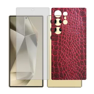 Glass Together model matte screen protector for Samsung Galaxy S23 Ultra mobile phone with back cover sticker