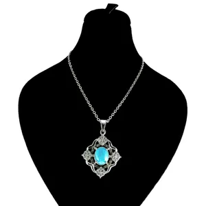 گردنبند نقره زنانه کد AV091
