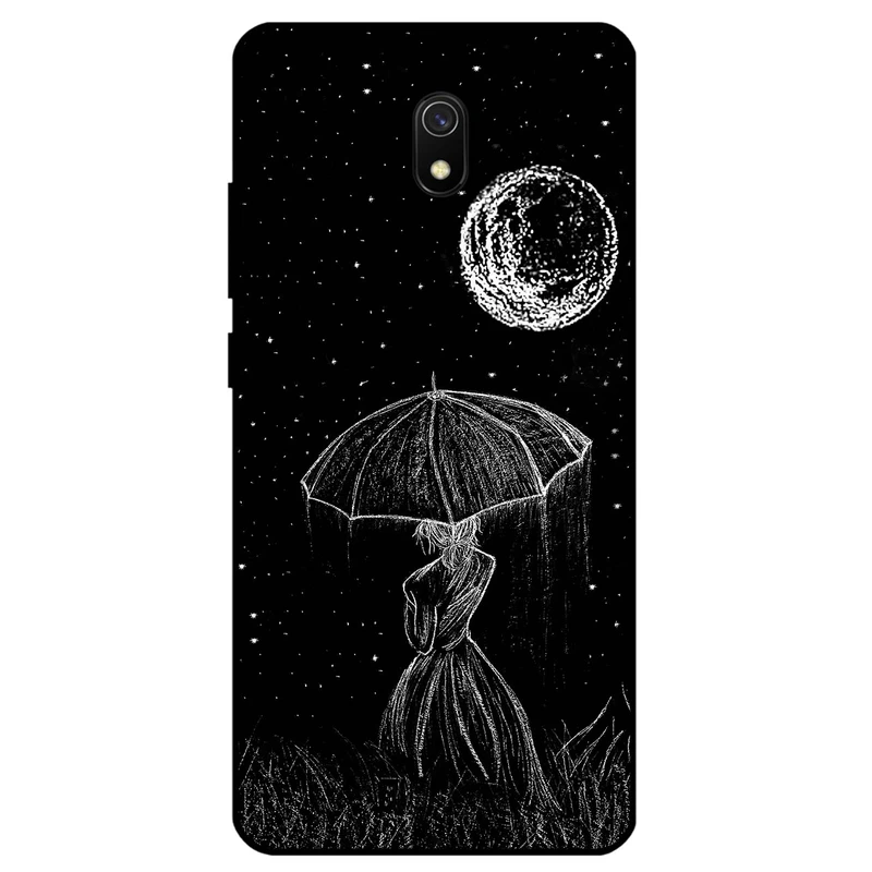 کاور مگافون طرح دختر و ماه مدل 1369 مناسب برای گوشی موبایل شیائومی Redmi 8A  