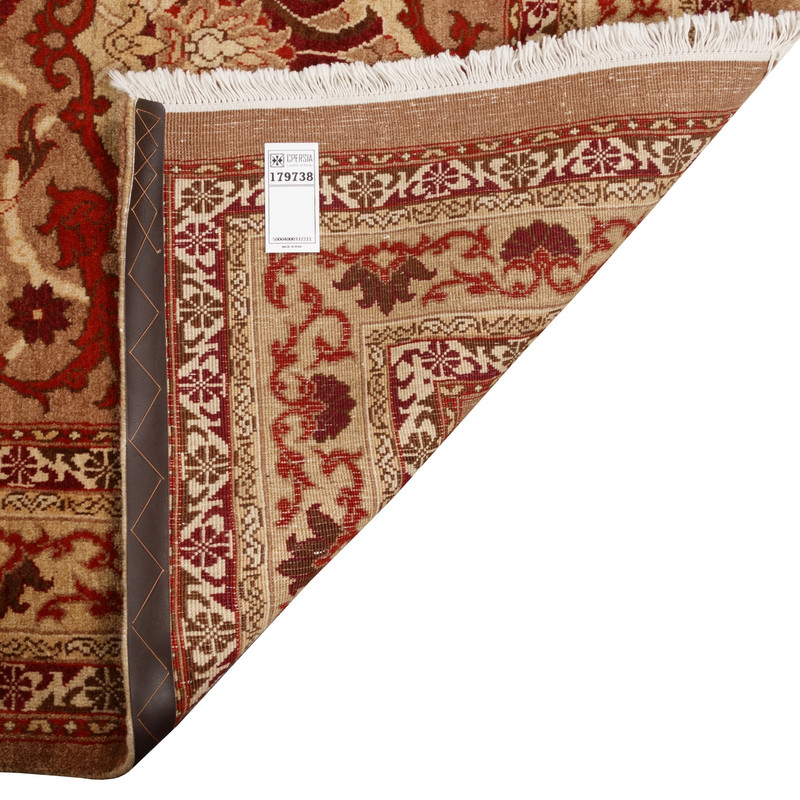 فرش دستباف شش و نیم متری سی پرشیا مدل 179738 زمینه شتری