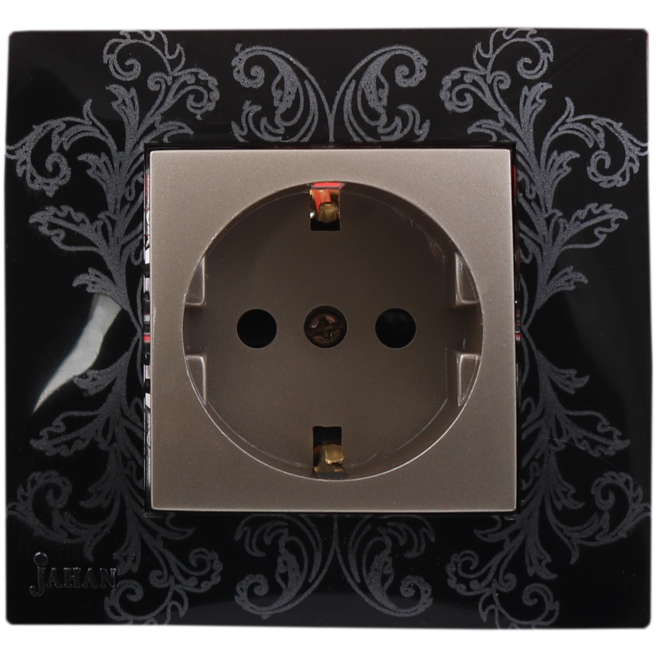 پریز برق ارت‌ دار جهان الکتریک مدل صدف کد JES39362016