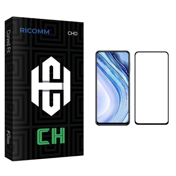 محافظ صفحه نمایش ریکام مدل CH glass مناسب برای گوشی موبایل شیائومی Redmi Note 9 Pro Max