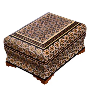 جعبه جواهرات خاتم کاری مدل بغل کاس طرح خورشید کد BK-S14