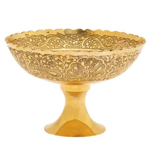 پیاله برنجی طرح گل مدل 1010