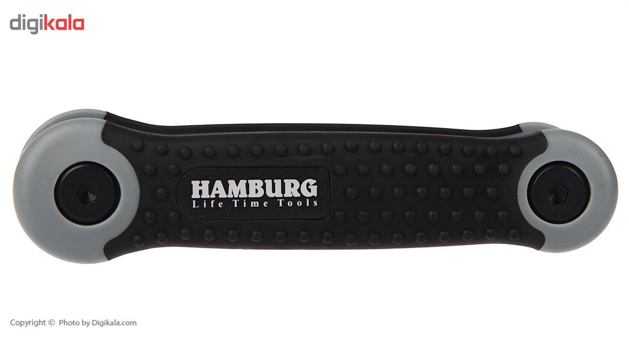 مجموعه 8 عددی آچار ستاره ای تاشو هامبورگ مدل H5960
