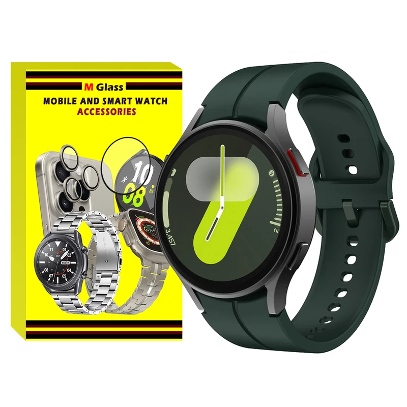 بند ام‌گلس مدل Silic ORG MG مناسب برای ساعت هوشمند سامسونگ Galaxy Watch 7 44mm / Galaxy Watch 7 40mm / Galaxy Watch FE